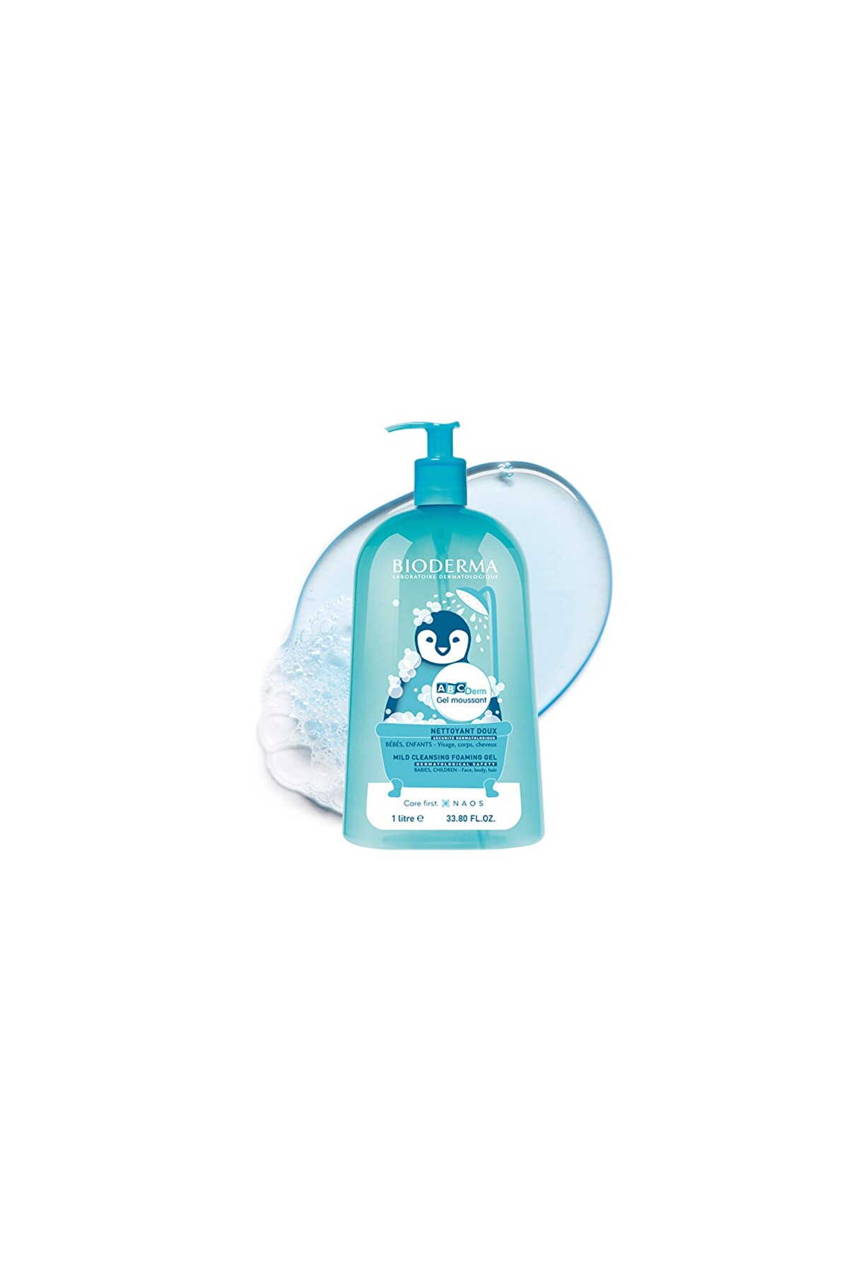 پاک کننده ملایم صورت، بدن و مو کودکان مدل  ABCDerm با حجم 1 لیتری بایودرما Bioderma