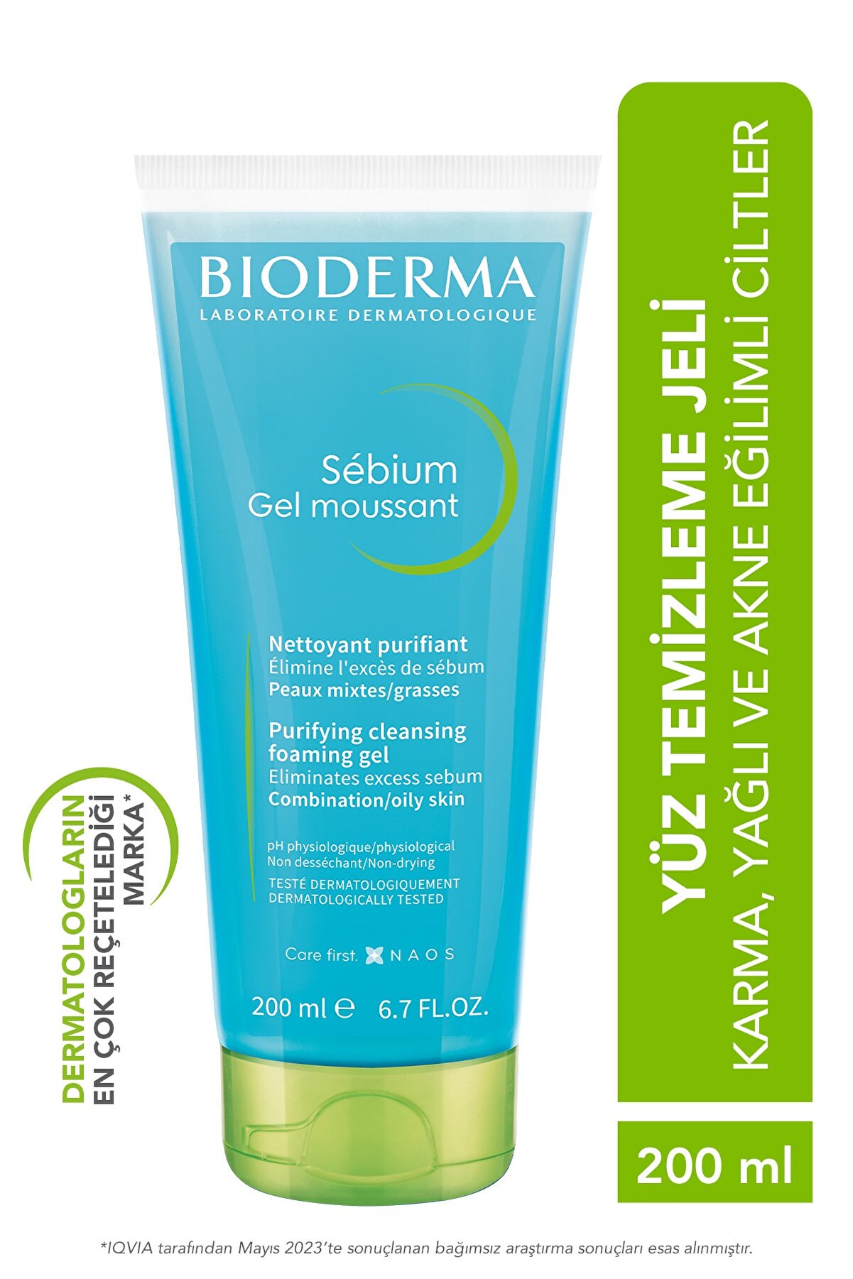 فومینگ ژل شستشو  پوست چرب با حجم 200 میل بایودرما Bioderma
