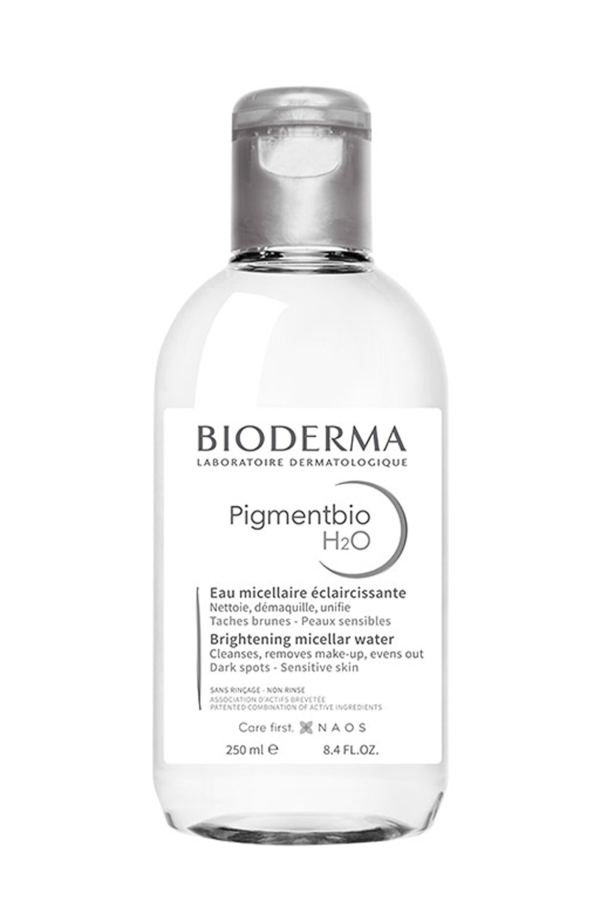 محلول پاک کننده آرایش ضد لک و روشن کننده پوست با حجم 250 میل بایودرما Bioderma