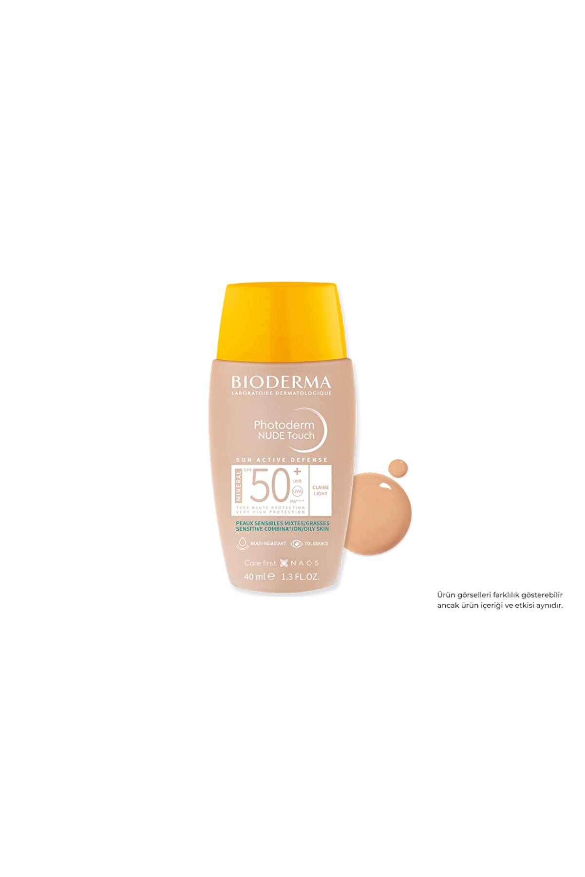 کرم ضد آفتاب رنگ بژ روشن مدل Photoderm با SPF+50 با حجم 40 میل بایودرما Bioderma