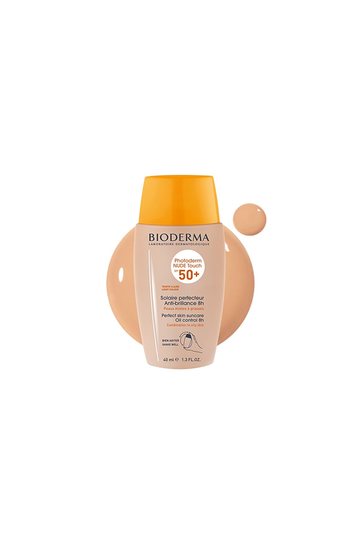 کرم ضد آفتاب رنگ بژ روشن مدل Photoderm با SPF+50 با حجم 40 میل بایودرما Bioderma