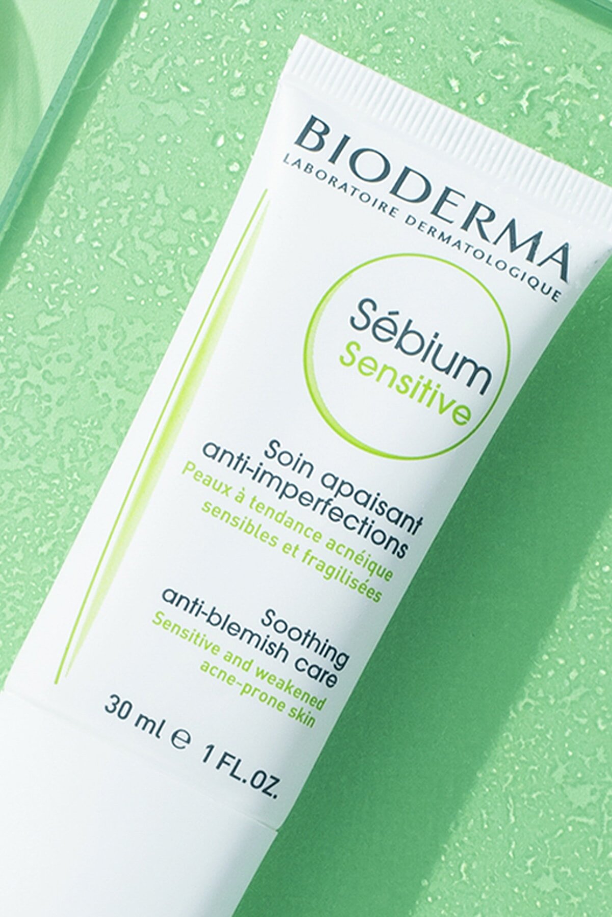 کرم مرطوب کننده و ضد آکنه مدل Sensitive با حجم 30 میل بایودرما Bioderma