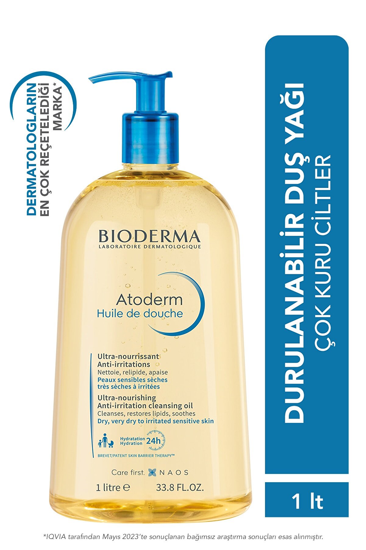 فومینگ روغن حمام مدل Atoderm Shower با حجم 1 لیتر بایودرما Bioderma