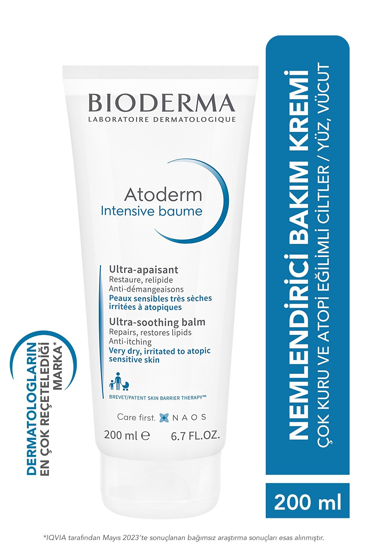 بالم ترمیم کننده مدل Atoderm Intensive با حجم 200 میل بایودرما Bioderma