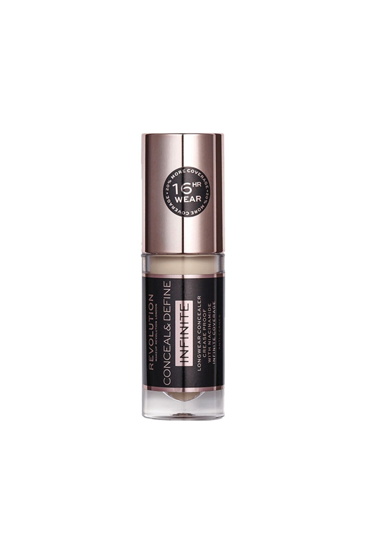 کانسیلر مایع Infinite Concealer شماره C6 رنگ بژ رولوشن Revolution