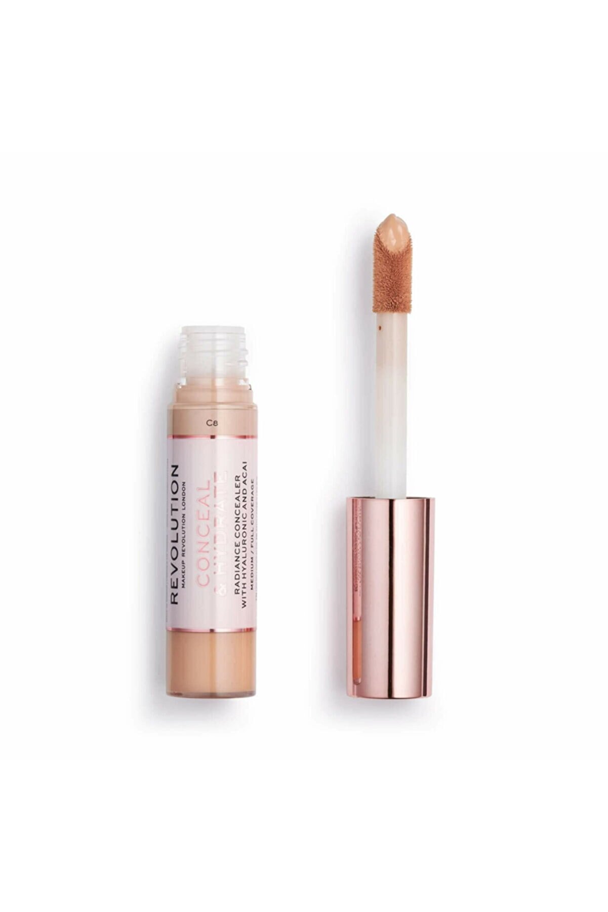 کانسیلر مایع Hydrate Concealer شماره C8 رنگ بژ رولوشن Revolution