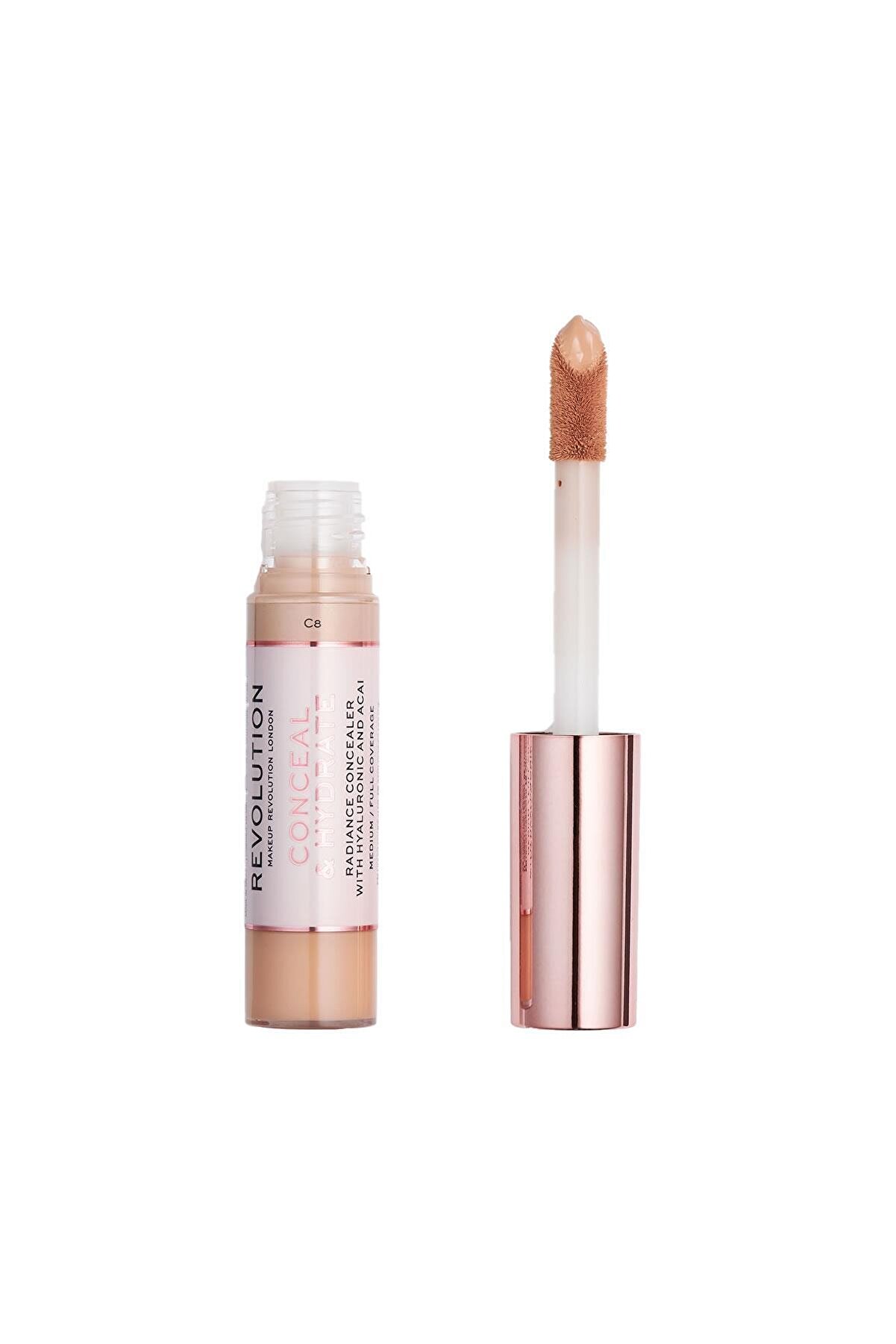 کانسیلر مایع Hydrate Concealer شماره C8 رنگ بژ رولوشن Revolution