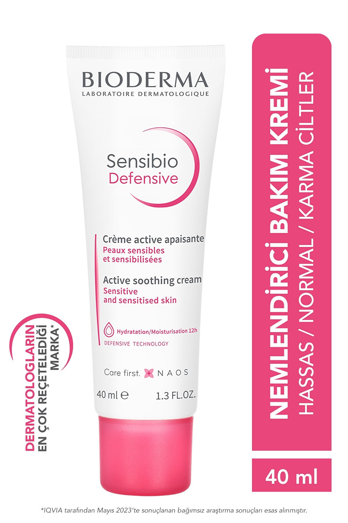 کرم مرطوب کننده پوست حساس و خشک با حجم 40 میل بایودرما Bioderma