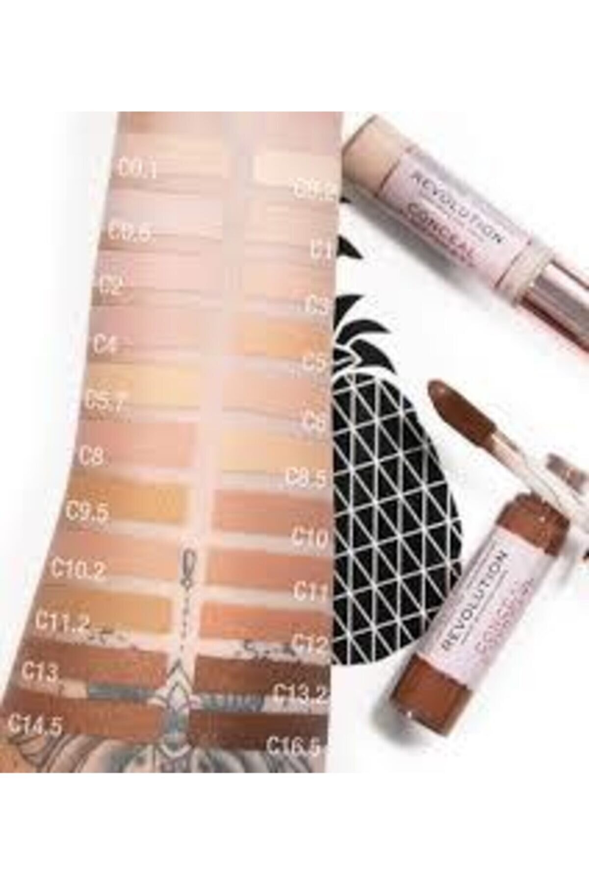 کانسیلر مایع 13 گرمی هیدراته Hydrate Concealer شماره C6 رنگ بژ رولوشن Revolution