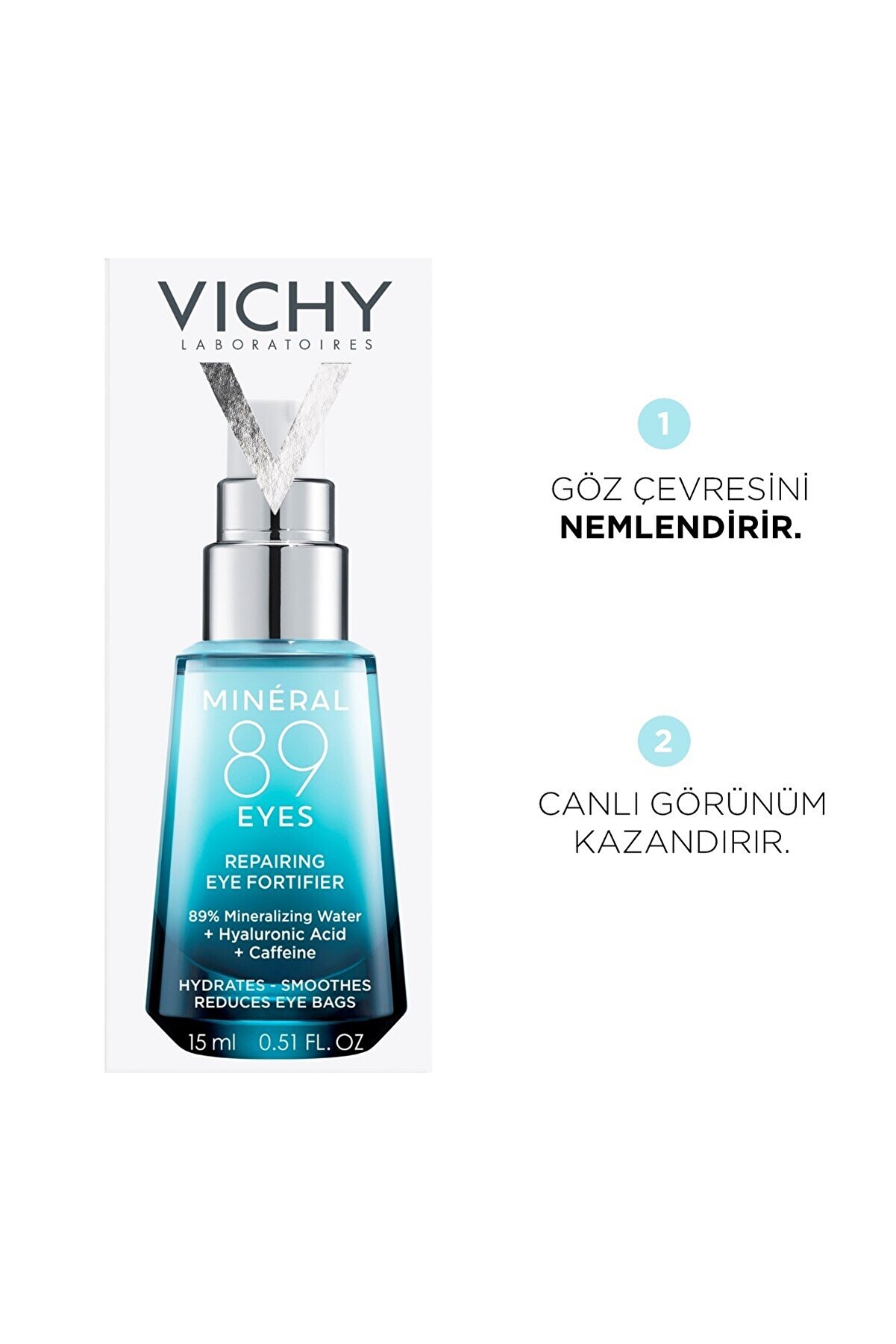 ژل کرم دور چشم Vichy Mineral 89 حجم 15 میلی لیتر ویشی Vichy