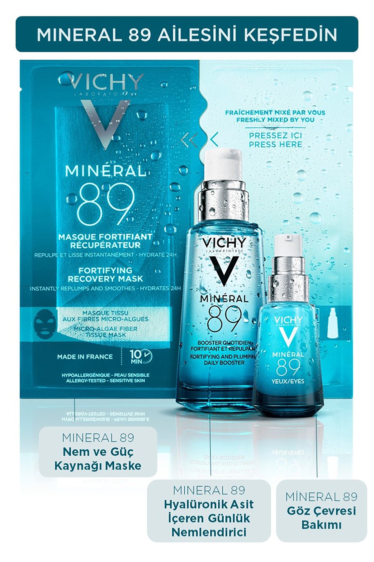 ژل کرم دور چشم Vichy Mineral 89 حجم 15 میلی لیتر ویشی Vichy