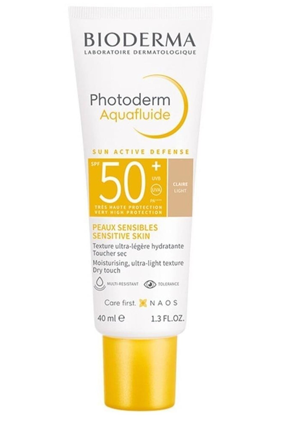 کرم ضد آفتاب مدل Aquafluide با SPF+50 با حجم 40 میل بایودرما Bioderma
