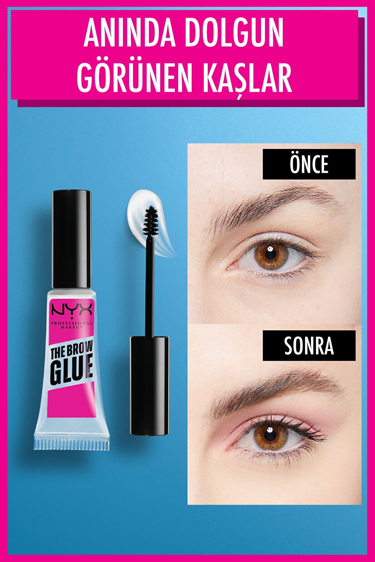 چسب ابرو شفاف The Brow Glue Instant Brow Styler حجم 5 میل نیکس NYX