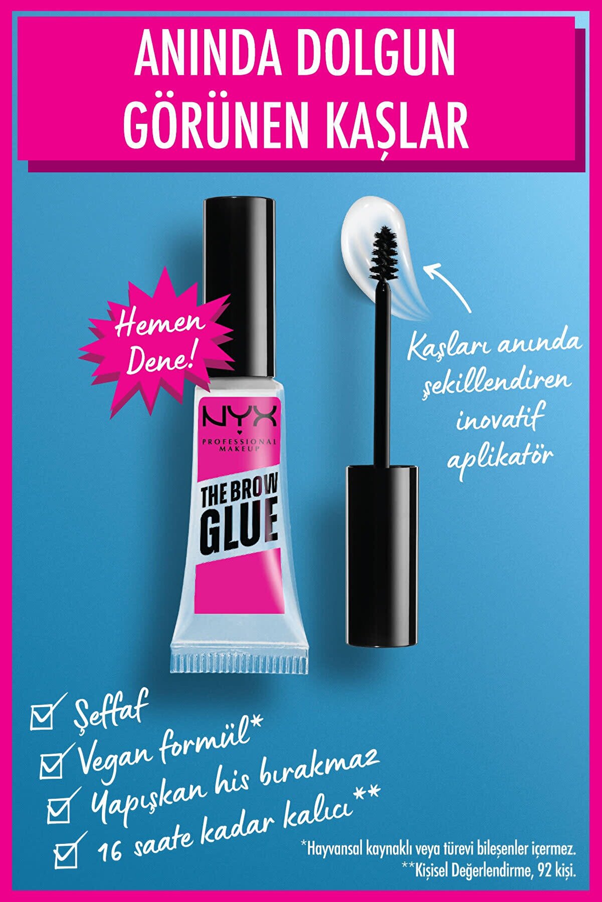 چسب ابرو شفاف The Brow Glue Instant Brow Styler حجم 5 میل نیکس NYX