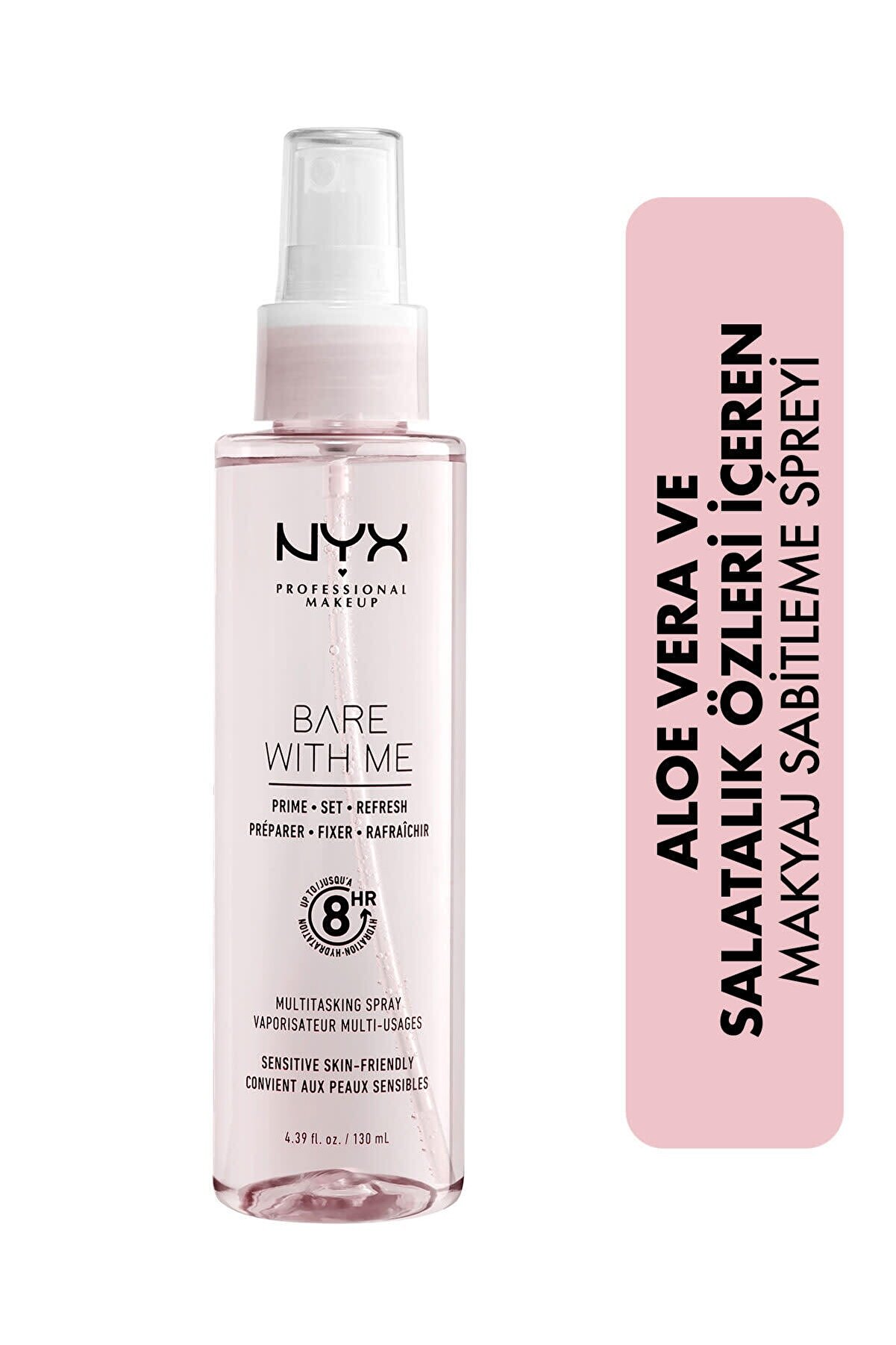 اسپری آرایشی با طراوت Bare With Me Prime Refresh Spray حجم 130 میل نیکس NYX