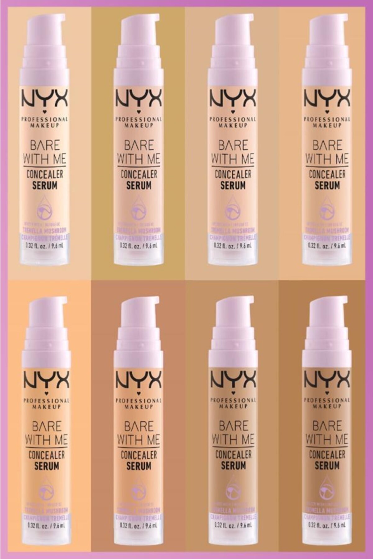 سرم کانسیلر BARE WITH ME CONCEALER SERUM رنگ 07 Medium حجم 9.6 میل نیکس NYX