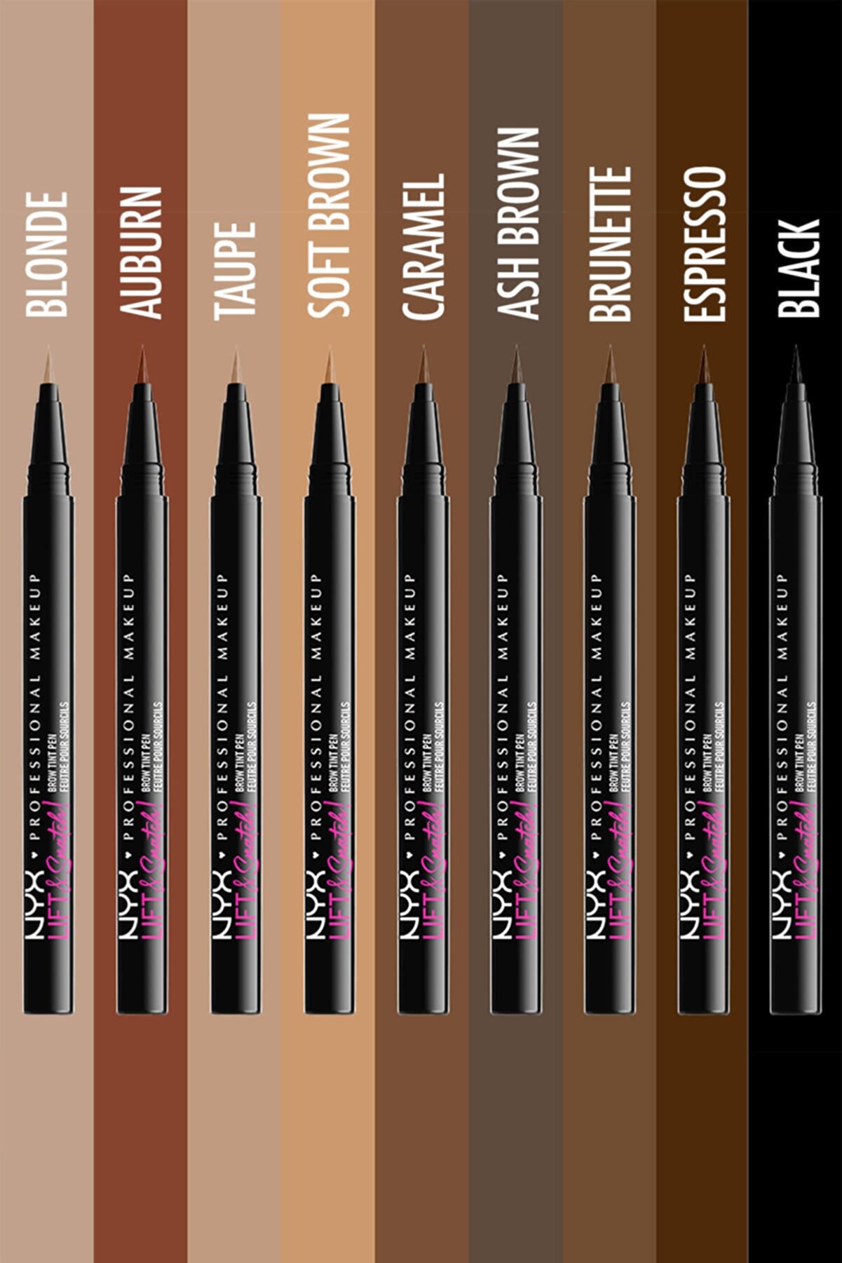 قلم هاشور ابرو Lift &amp; Snatch Eyebrow Tint Pen رنگ 07-Brunette حجم 1 میل نیکس NYX