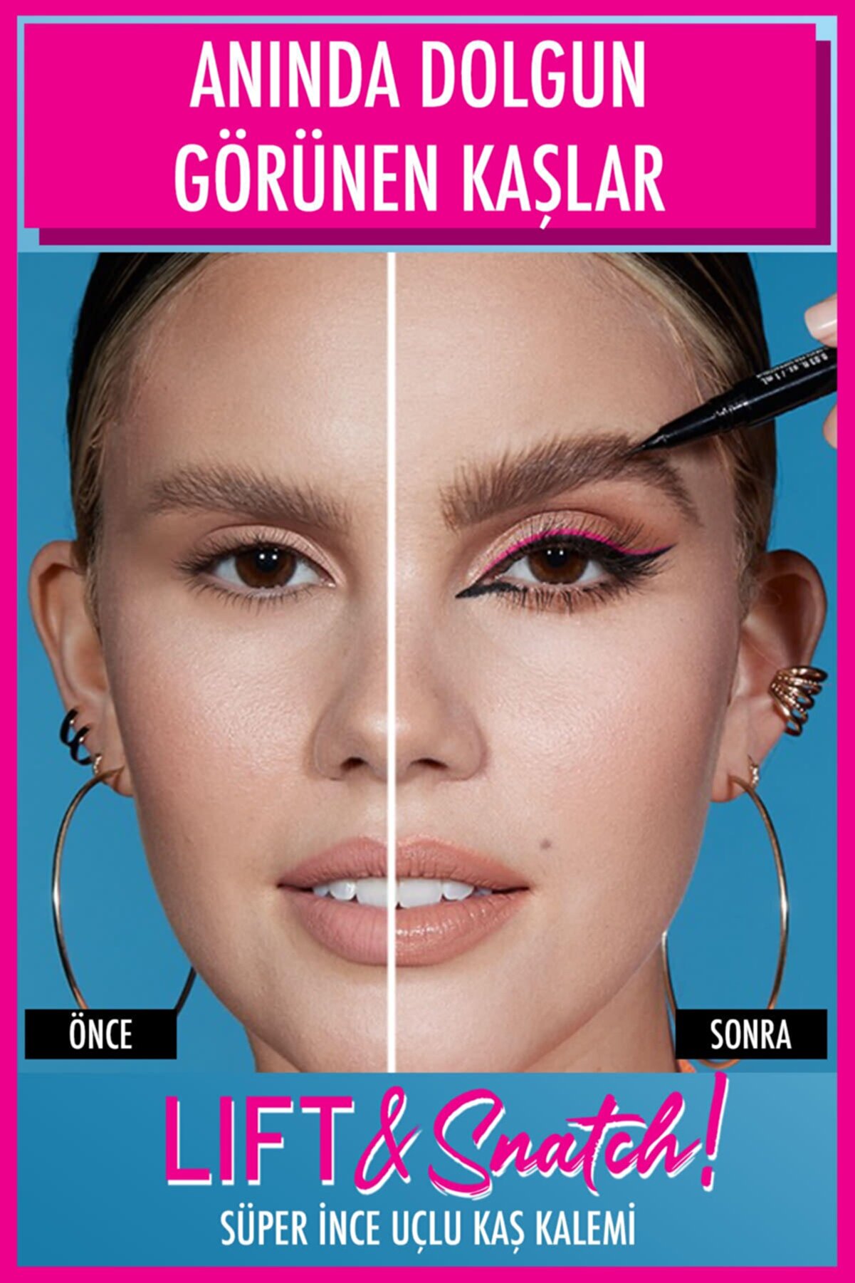 قلم هاشور ابرو Lift &amp; Snatch Eyebrow Tint Pen رنگ 07-Brunette حجم 1 میل نیکس NYX