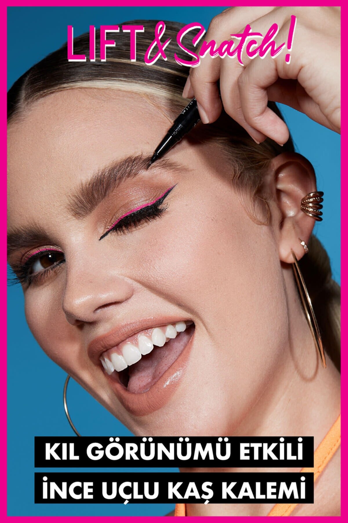 قلم هاشور ابرو Lift &amp; Snatch Eyebrow Tint Pen رنگ 07-Brunette حجم 1 میل نیکس NYX