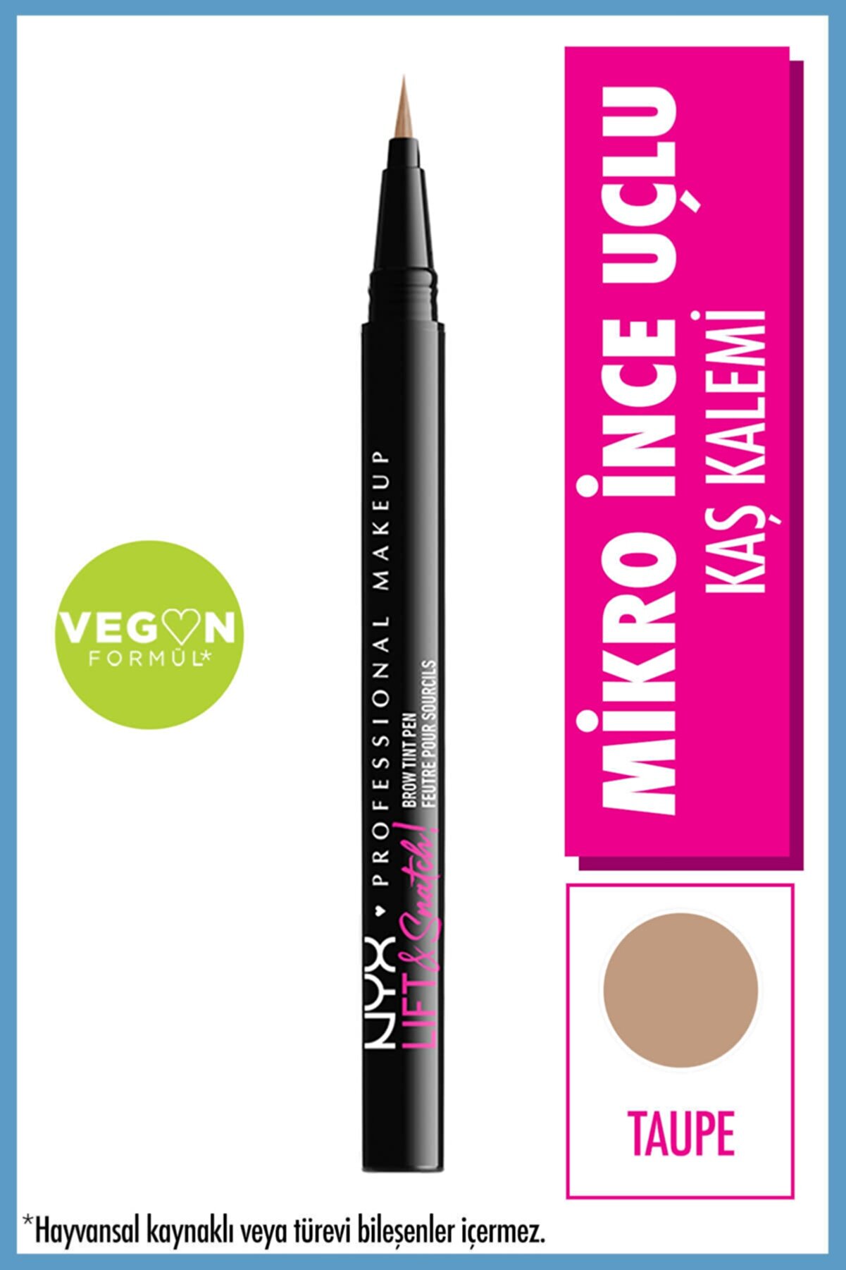 قلم هاشور ابرو Lift &amp; Snatch Eyebrow Tint Pen رنگ 03-Taupe حجم 1 میل نیکس NYX