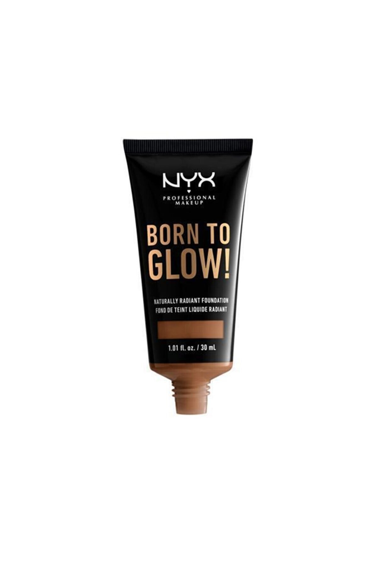 کرم پودر Born To Glow! Naturally Radiant Foundation رنگ 17-cappuccino حجم 30 میل نیکس NYX