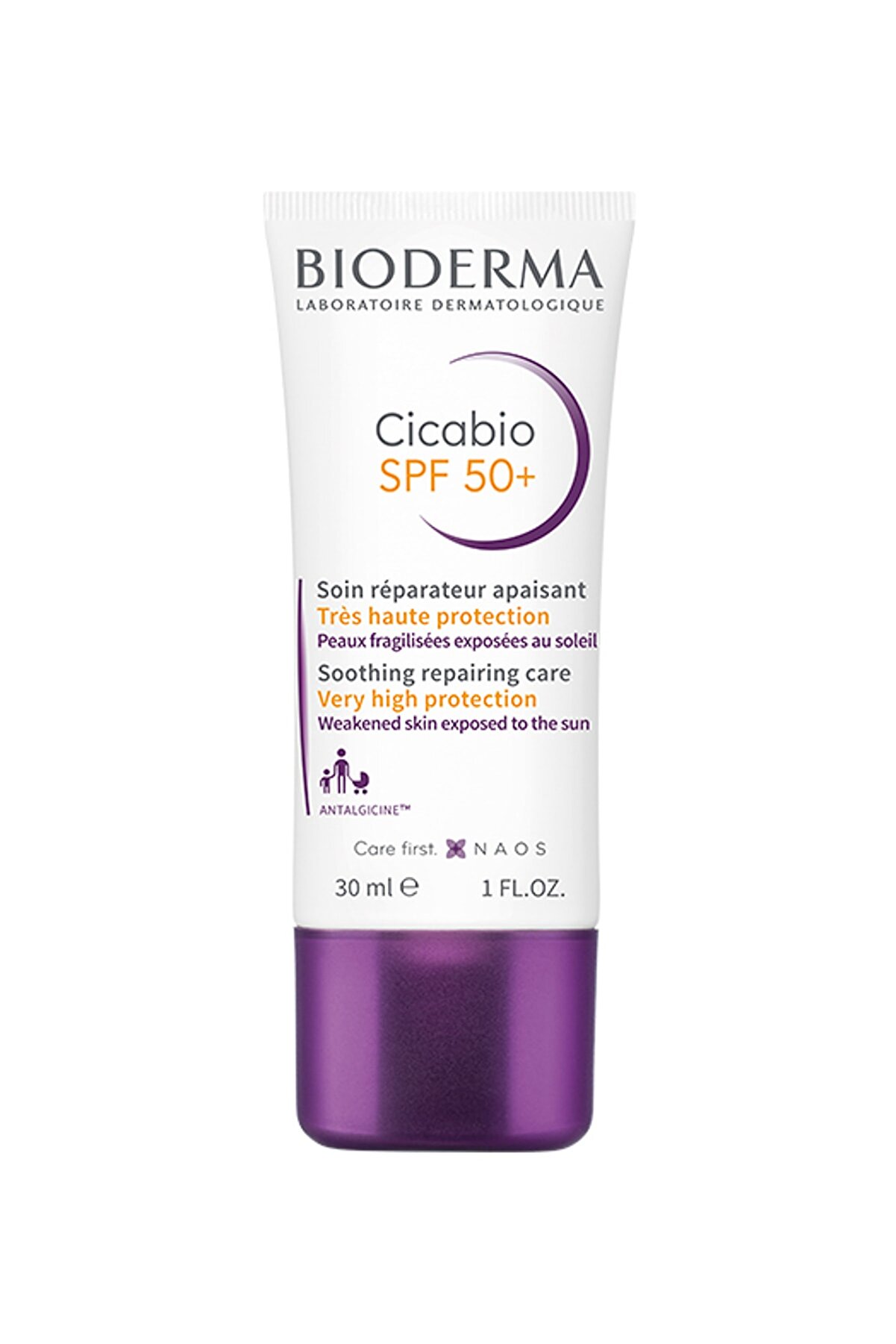 کرم ضد آفتاب و ترمیم کننده مدل Cicabio با SPF+50 با حجم 30 میل بایودرما Bioderma