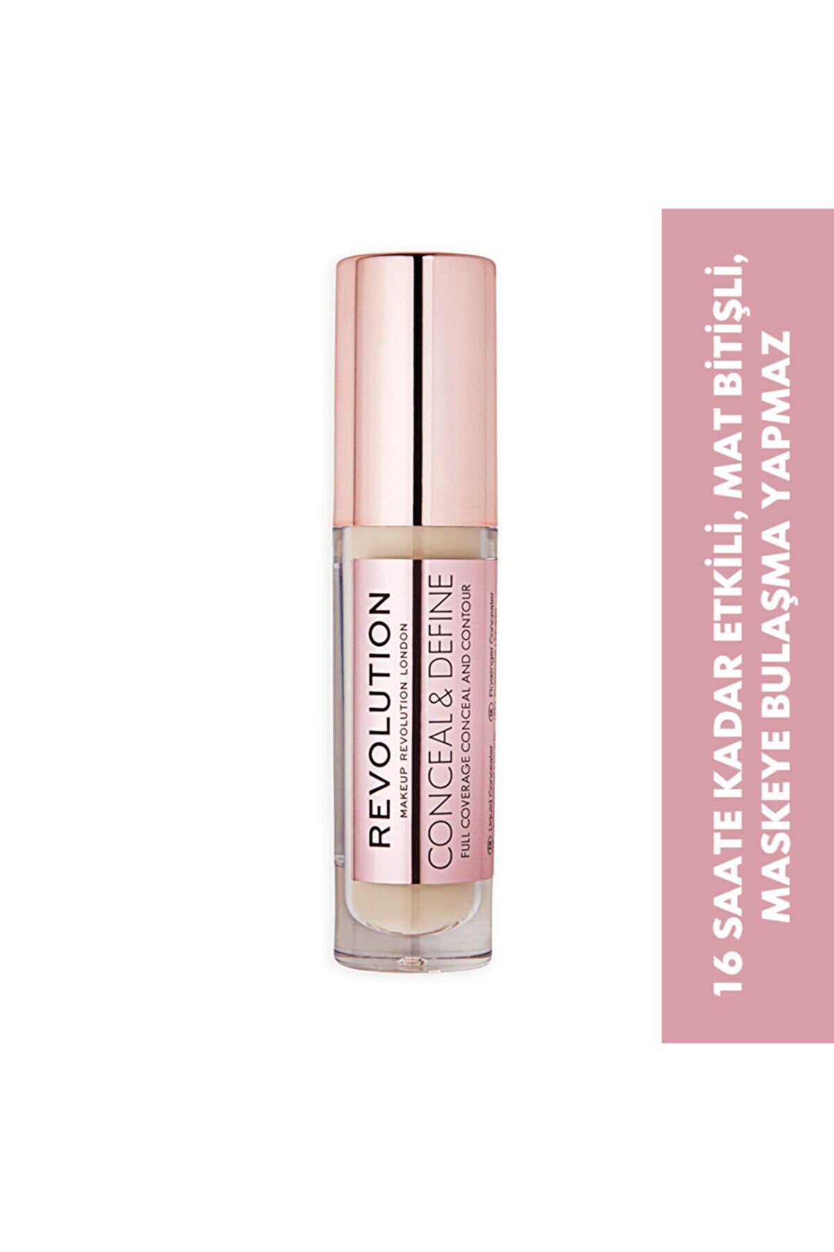کانسیلر مایع Concealer شماره C4 رنگ بژ رولوشن Revolution