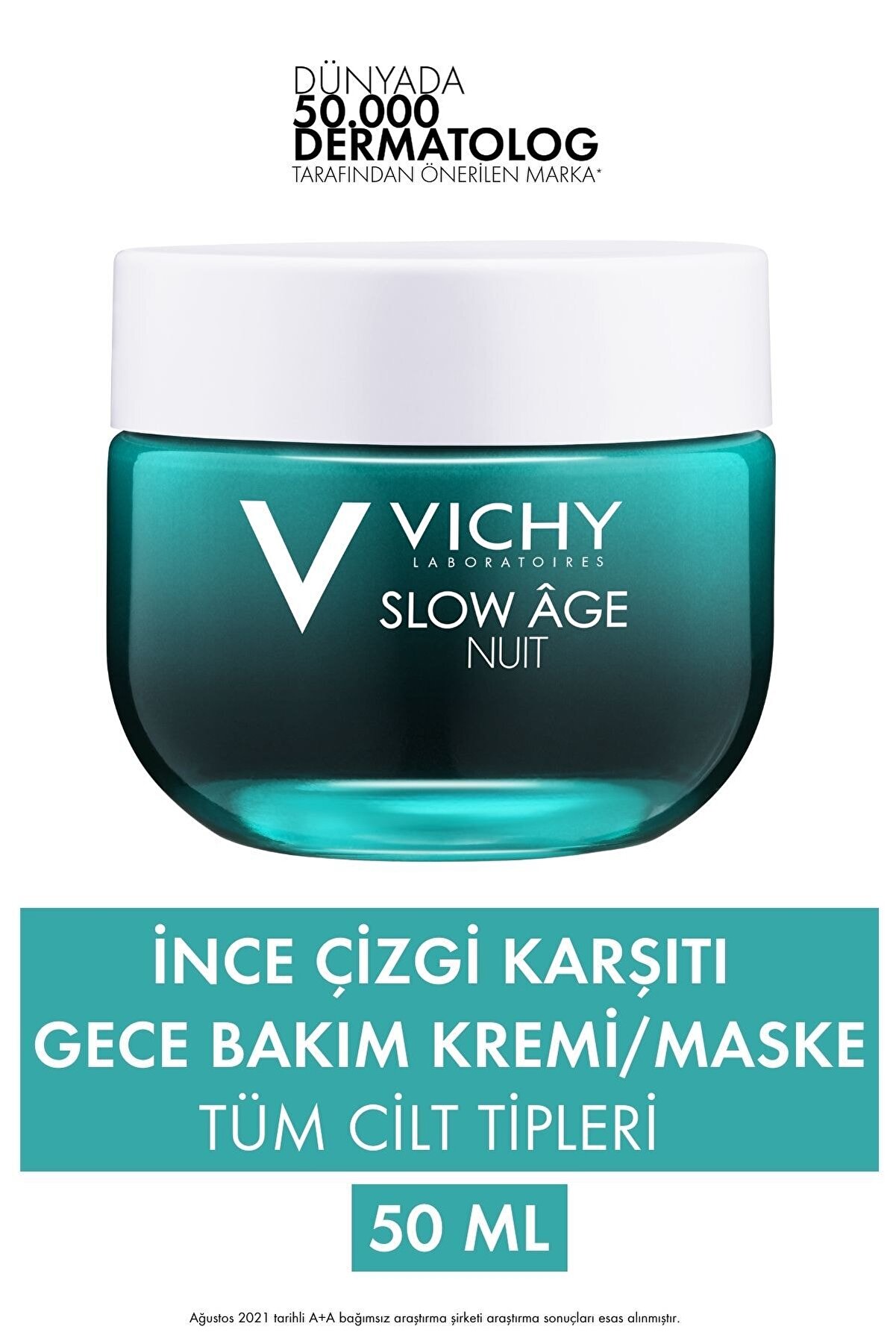 کرم و ماسک شب مدل SLOW AGE حجم 50 میلی لیتر ویشی Vichy