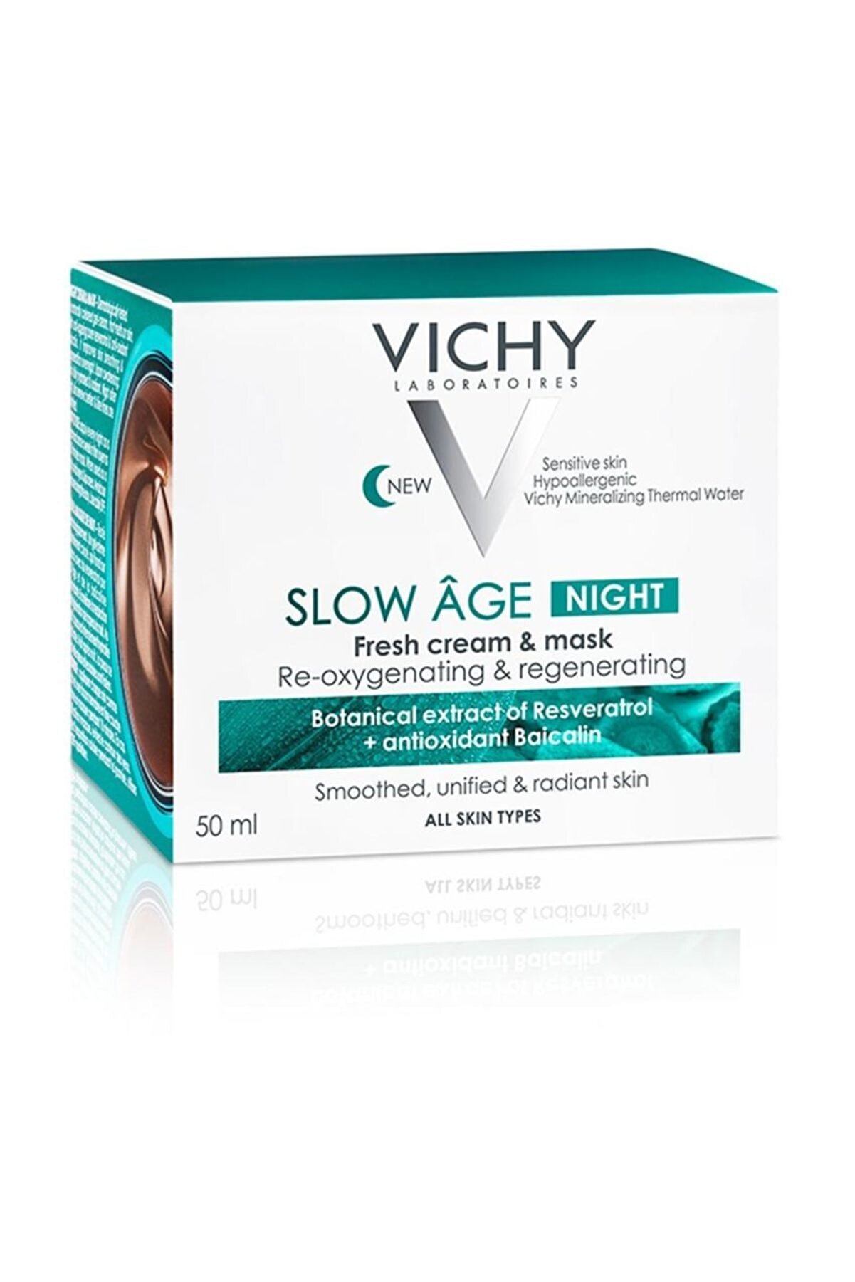 کرم و ماسک شب مدل SLOW AGE حجم 50 میلی لیتر ویشی Vichy