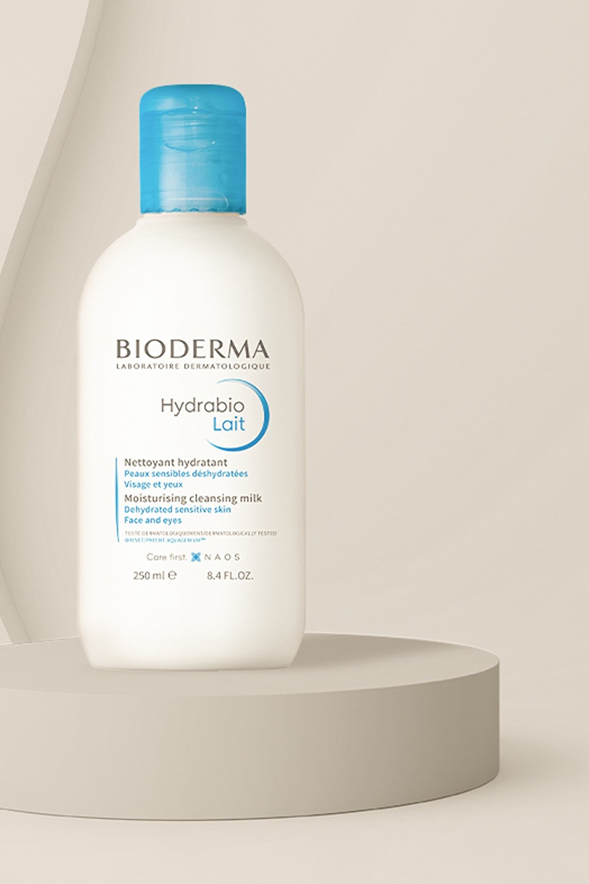 محلول پاک کننده آرایش شیری مدل Hydrabio با حجم 250 میل بایودرما Bioderma