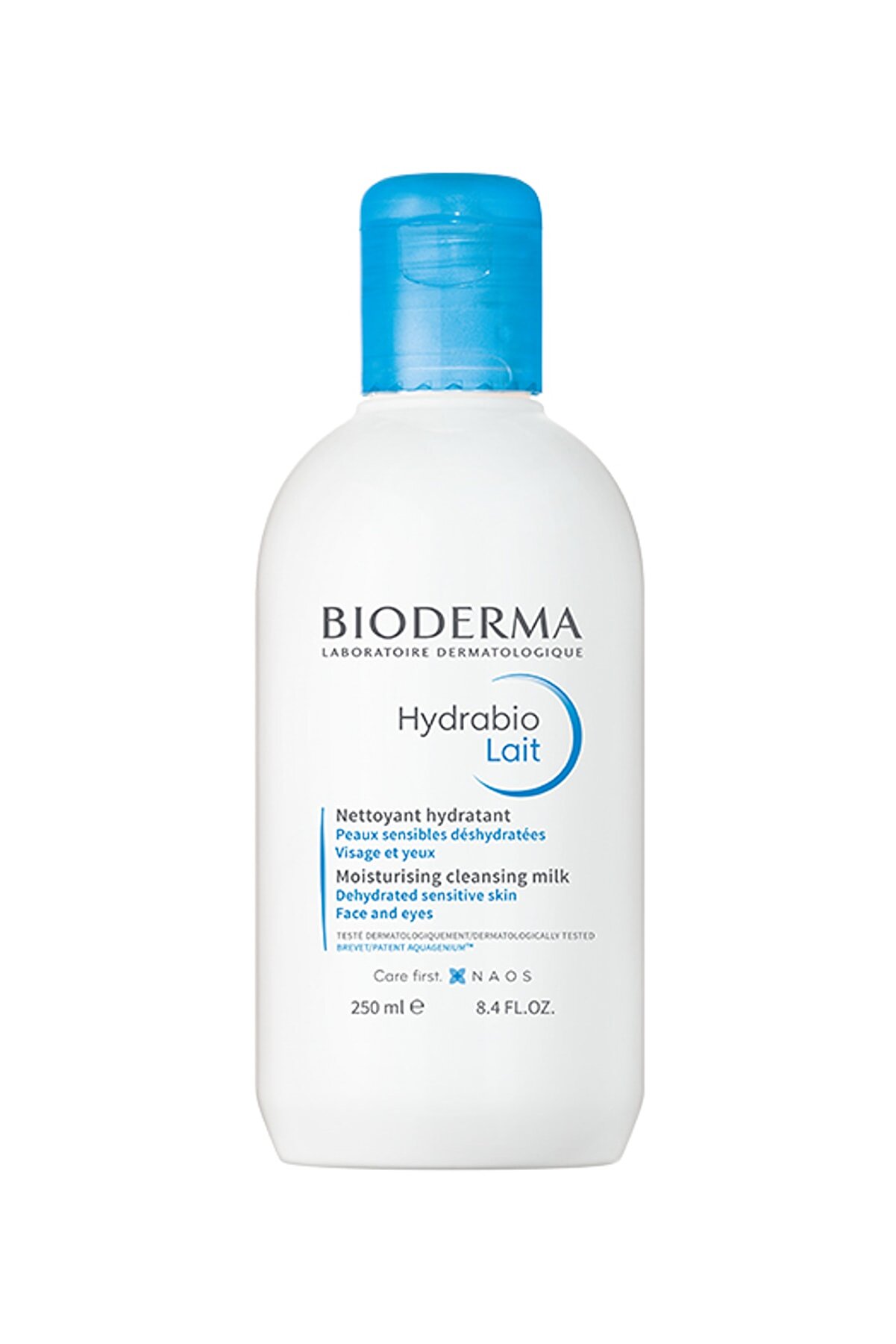 محلول پاک کننده آرایش شیری مدل Hydrabio با حجم 250 میل بایودرما Bioderma