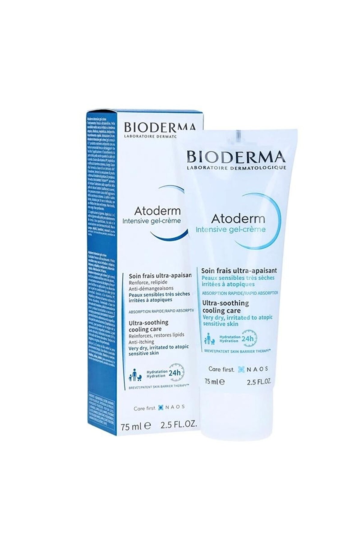 ژل کرم شستشو صورت مدل Atoderm Intensıve با حجم 75 میل بایودرما Bioderma