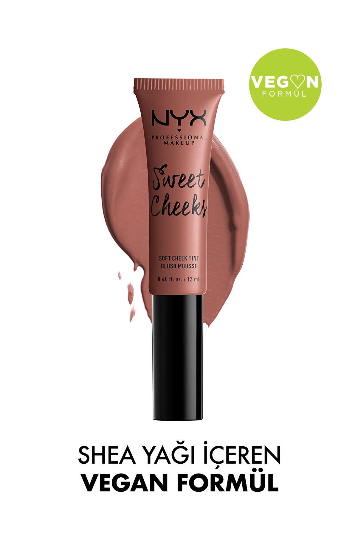 رژگونه مایع سویید چک Sweet Cheeks Soft Cheek Tint مدل Nude 'Tude حجم 12 میل نیکس NYX
