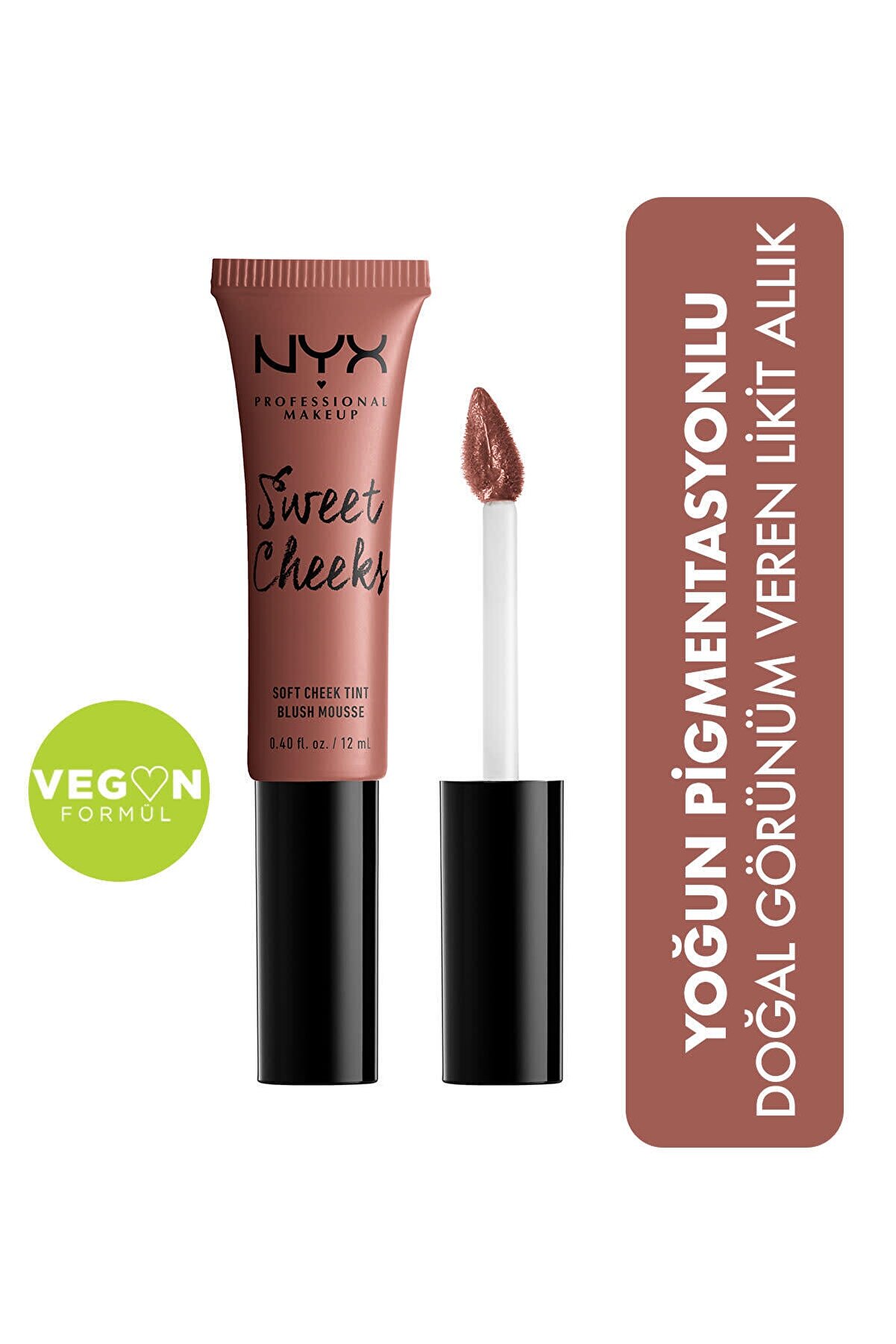 رژگونه مایع سویید چک Sweet Cheeks Soft Cheek Tint مدل Nude 'Tude حجم 12 میل نیکس NYX