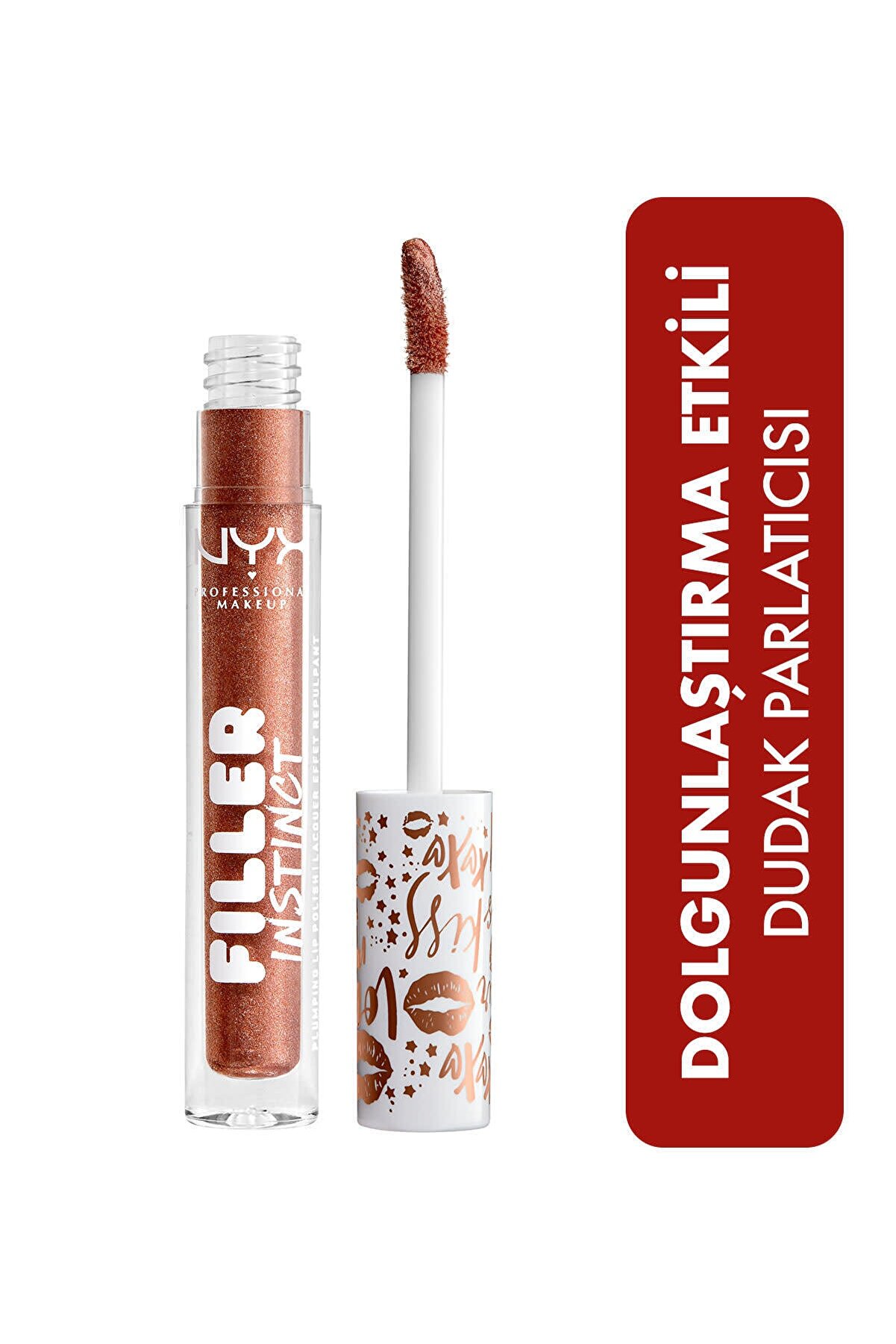 لیپ گلاس فیلر اینستینکت Filler Instinct Plumping Lip Polish مدل sparkling please نیکس NYX