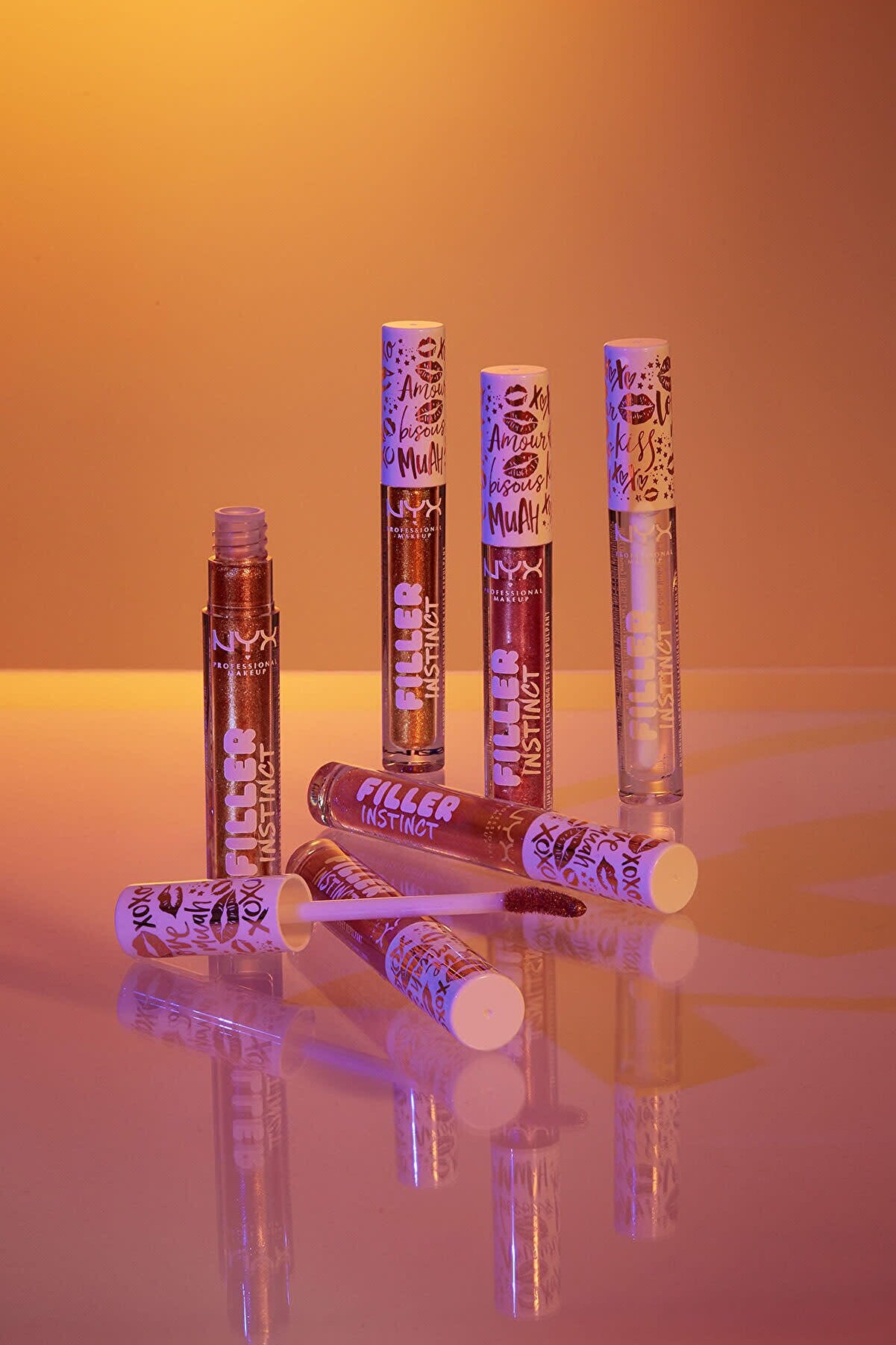لیپ گلاس فیلر اینستینکت Filler Instinct Plumping Lip Polish مدل sparkling please نیکس NYX