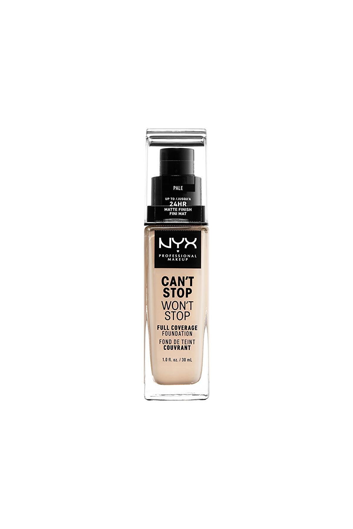 کرم پودر پوشش کامل Can't Stop Won't Stop Full Coverage مدل Pale حجم 30 میل نیکس NYX