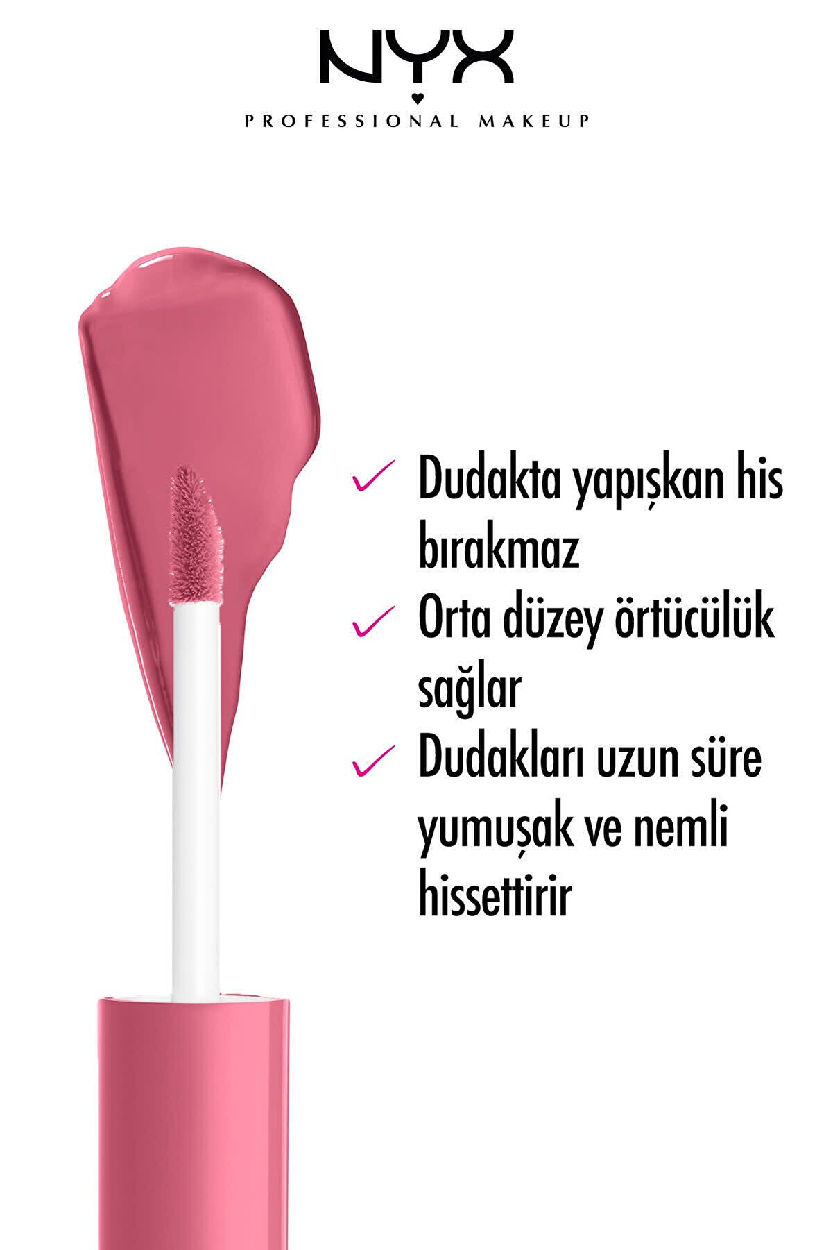 برق لب باتر گلاس پرالین Butter Gloss Praline مدل angel food cake حجم 8 میل  نیکس NYX