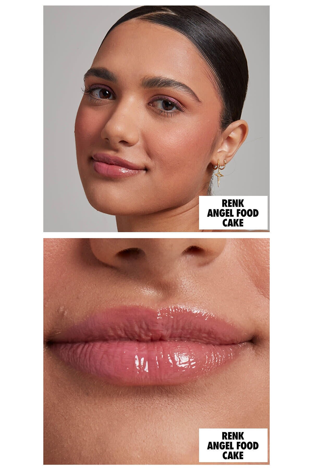برق لب باتر گلاس پرالین Butter Gloss Praline مدل angel food cake حجم 8 میل  نیکس NYX
