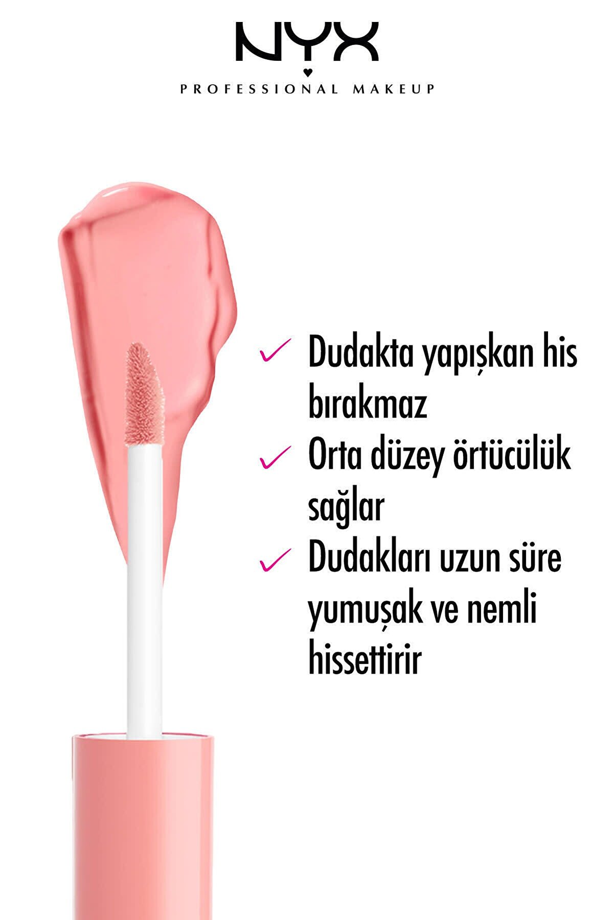 برق لب باتر گلاس پرالین Butter Gloss Praline مدل حجم 8 میل  نیکس NYX