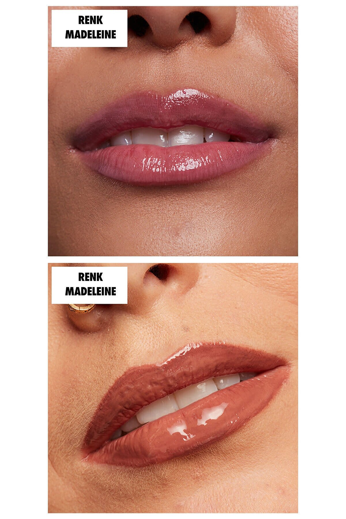 برق لب باتر گلاس پرالین Butter Gloss Praline مدل madeleine حجم 8 میل  نیکس NYX