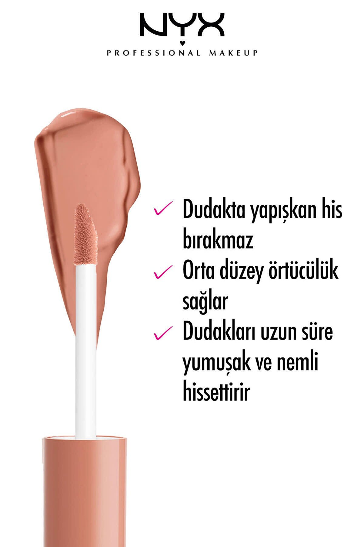 برق لب باتر گلاس پرالین Butter Gloss Praline مدل madeleine حجم 8 میل  نیکس NYX