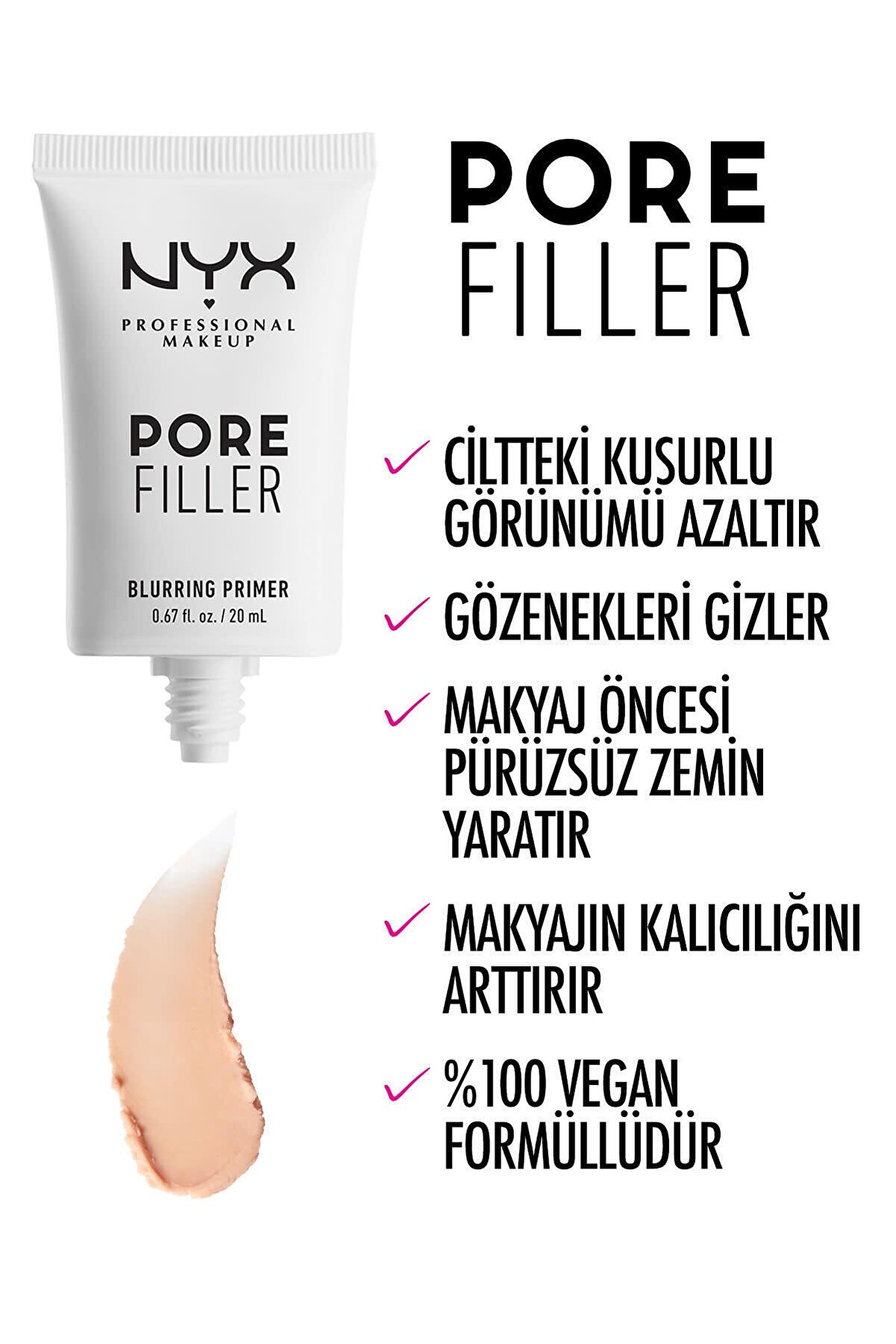 پرایمر مخصوص منافذ Pore Filler Targeted حجم 20 میل نیکس NYX