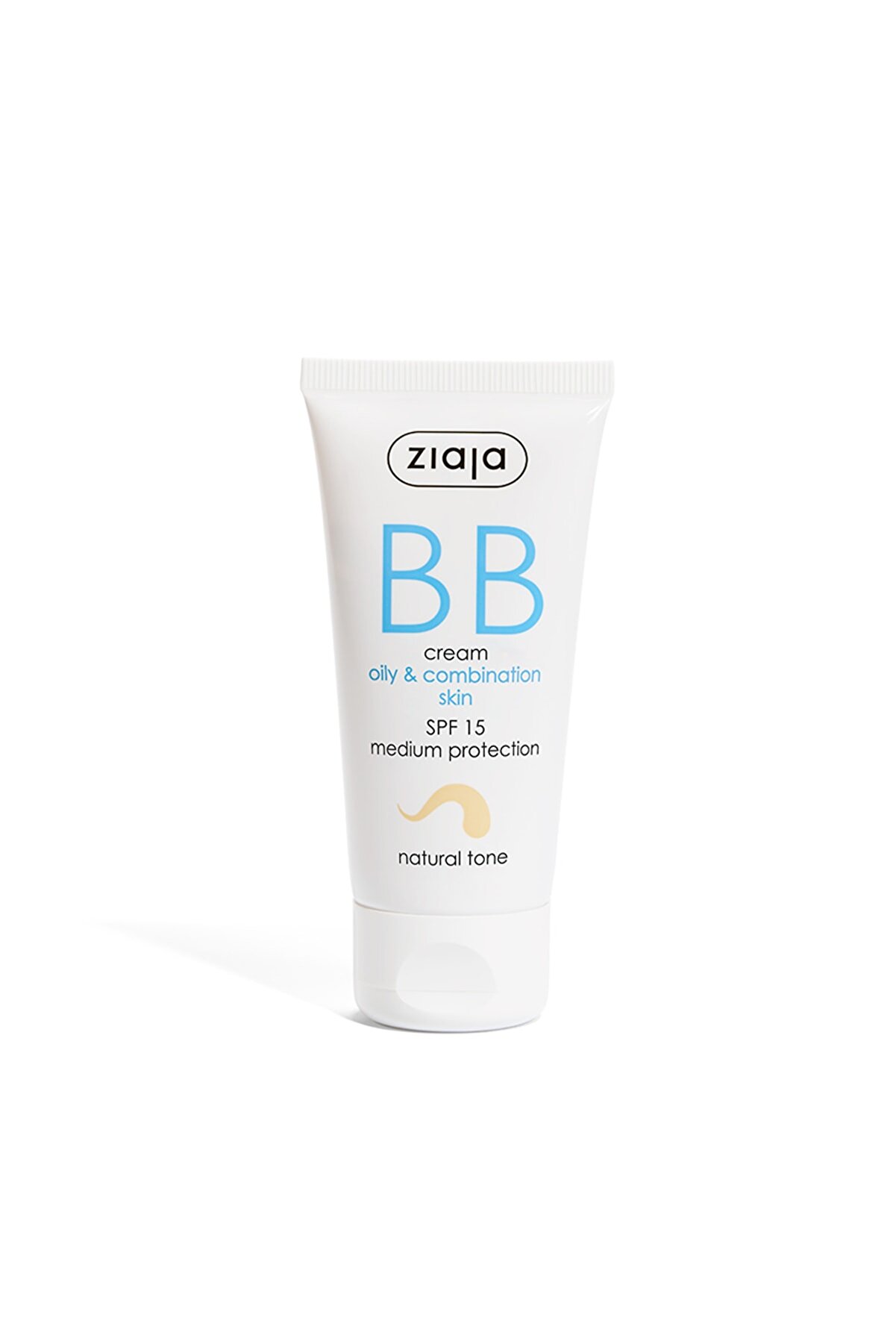 بی بی کرم پوست های چرب و مختلط با SPF15 رنگ بژ طبیعی با حجم 50 میل زیاجا Ziaja
