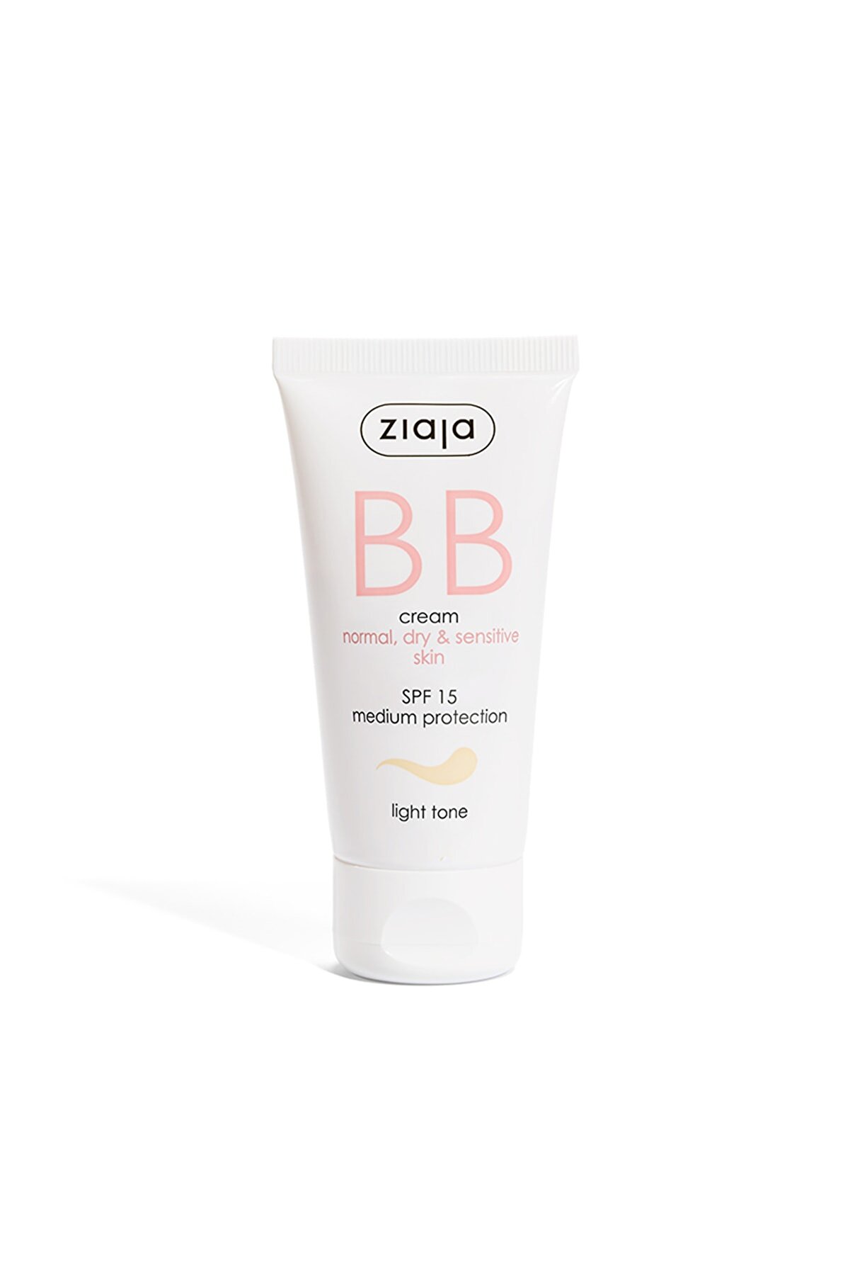 بی بی کرم پوست نرمال، خشک و حساس با SPF15 رنگ بژ روشن با حجم 50 میل زیاجا Ziaja