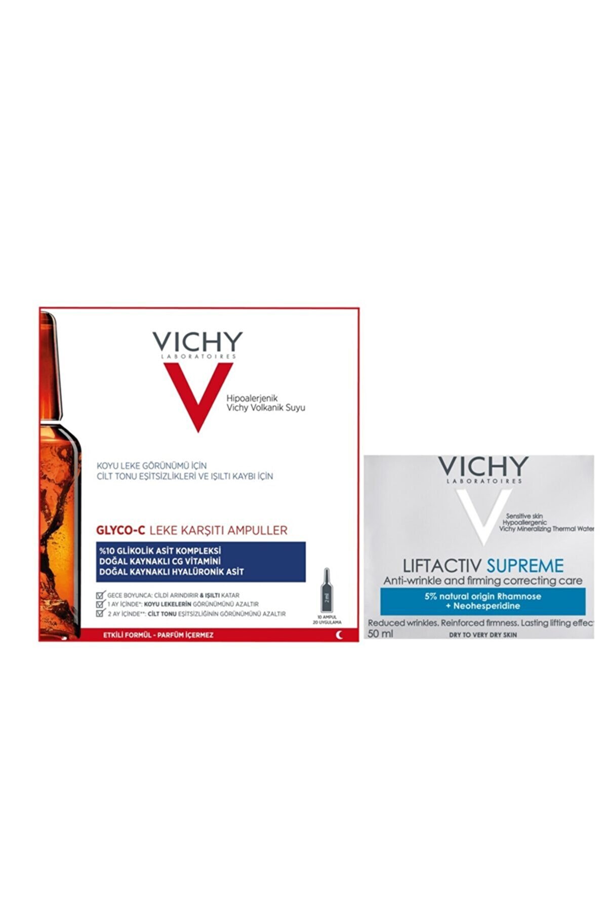 آمپول شب گلیکوسی لیفت اکتیو 30 عددی حجم 2 میلی لیتر ویشی Vichy
