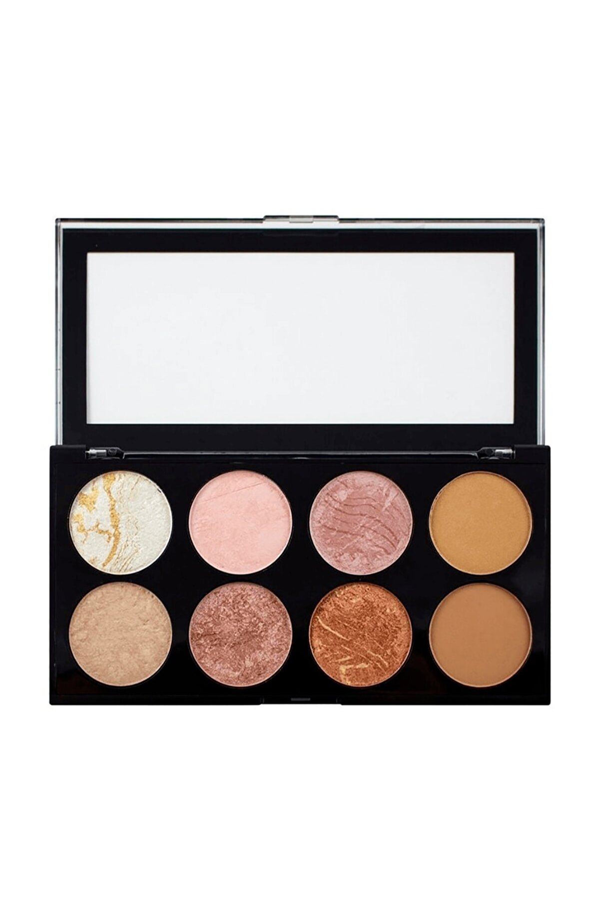 پالت رژگونه 8 رنگ شاین دار و مات Golden Sugar Ultra Blush   رولوشن Revolution