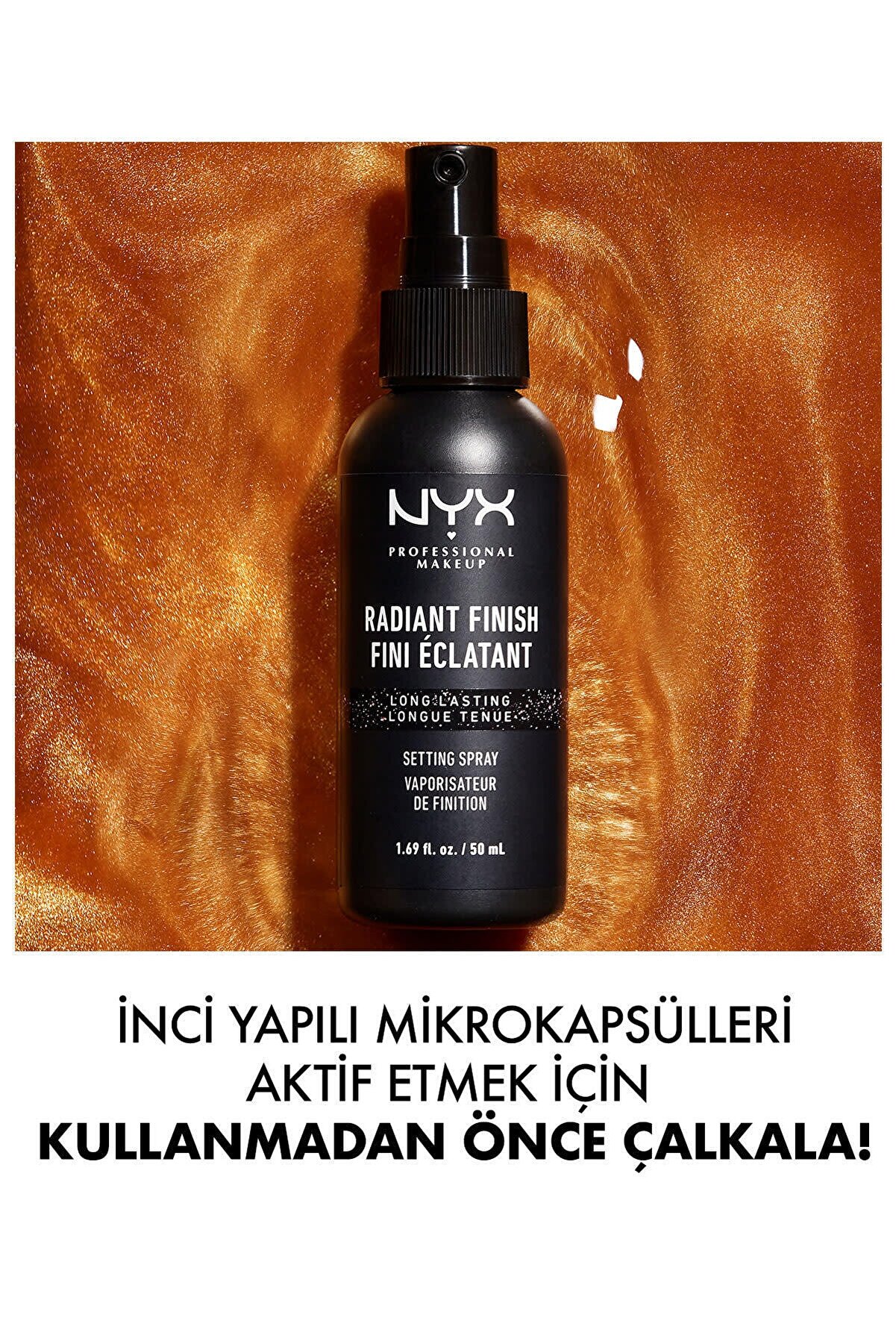 اسپری فیکس کننده آرایش Radiant Finish Setting حجم 50 میل نیکس NYX
