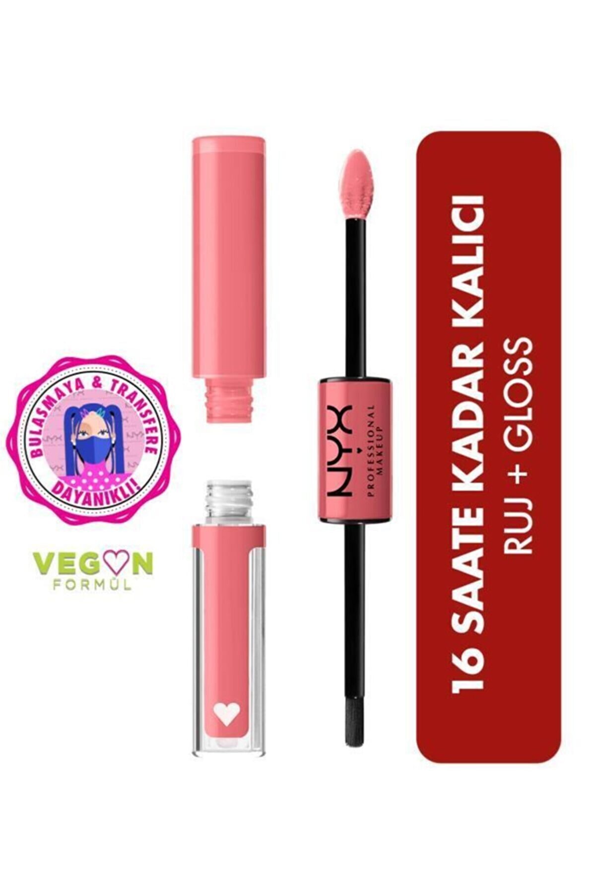 رژلب مایع مات دو طرفه شاین لود Shine Loud High Shine Lip Color Life Goals نیکس NYX