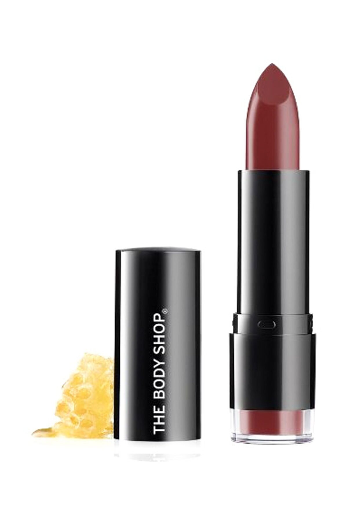 رژ لب مدل Color Crush رنگ قرمز رز شماره 404 بادی شاپ The body shop